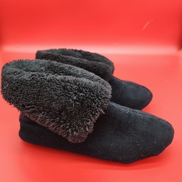 Charter Club Black Soft Slipper Boots Small 5-6 - Picture 3 of 3